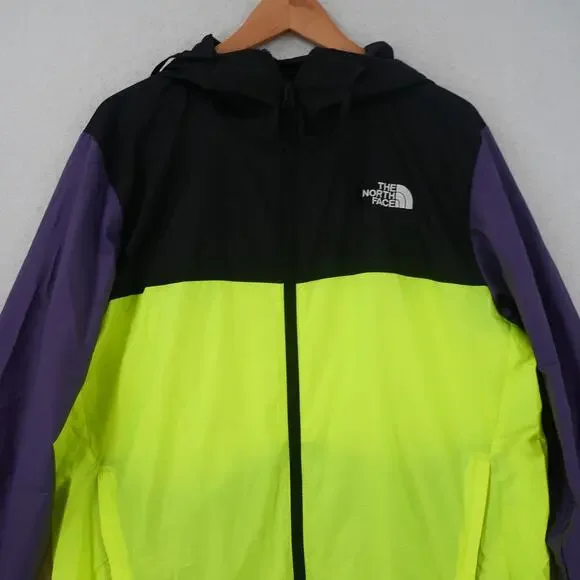 NEW The North Face Men's Medium Cyclone Jacket 3  Black Yellow Water Repellant - Picture 3 of 13